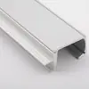 Placa de sujeción tipo G mango aleación de aluminio engrosada borde sellado mango manija oculta para puerta de gabinete 18 placa con tapa de tapón