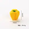 Modelos de Verduras Realistas Grandes: Berenjena, Ajo, Pimienta, Tomate, Dátiles Rojos, Llavero de Modelo 3D, Colgante en Forma de Cuerno