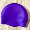 Gorro de Natación de Silicona Sin Costuras 3D Impermeable Ampliado para Adultos Profesional de Competición Unisex Logo Personalizado