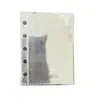 A5a6a7a8 álbum de tarjetas de hojas sueltas transparente, páginas interiores con ranuras de 1 y 4 compartimentos para fotos de ultra alta definición, recambios de álbum de múltiples especificaciones
