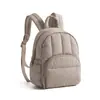 Mochila Pequena Carteira Feminina Estilo Novo Transfronteiriça Leve Acolchoada Casual para Viagem Mini Mochila Feminina Preta