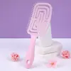 Peine de Rop Forma Hueca Superior Craneal Alta Elástico de Rebote Peine de Cojín de Aire Doble Uso Seco y Húmedo para Hombres y Mujeres Peine Masajeador para Cabello Lacio