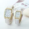 Novo Relógio de Cinto Quadrado da Moda para Meninas Estilo Executivo Relógio de Casal Um Homem e Uma Mulher Marca Xapwv Caron