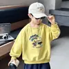 Sudadera para niño, nuevo estilo otoño 2026, top de manga larga para niño para otoño, ropa exterior, estilo otoño de dibujos animados para bebé, conjunto de otoño moderno para niño