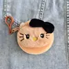 Monedero de felpa de gatito KT lindo, llavero de muñeca de dibujos animados, bolso pequeño, accesorio para estudiante, bolso de mano pequeño, disponible para venta al por mayor
