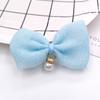 Otoño Nuevo Color Sólido Colgante de Perlas Accesorios Lazo de Malla DIY Accesorios para el Cabello de Niños Accesorios para Zapatos y Calcetines