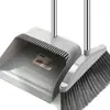 Juego de Escoba y Recogedor Escoba Gruesa Combinada Recogedor Escoba Individual Barrido de Piso Doméstico Cabello Antiadherente Cerdas Suaves