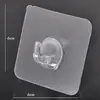 Ganchos adhesivos transparentes detrás de la puerta, ganchos adhesivos para cocina sin clavos y sin dejar rastro, ganchos adhesivos creativos para pared y baño, suministros para cubículos