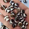 Ágata Transparente Profundo Diente de Tigre Cuentas Dzi Cuentas Cubo Jade Cuentas Sueltas Ágata Passepartout Pulsera Collar DIY Accesorios de Joyería Cuentas