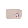 Bolsa de cosméticos de felpa de dibujos animados linda bordada cara sonriente oso almacenamiento para lavado de manos ins corazón de chica Corea del Sur