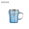 Caneca de Café Radiante Taic de Titânio Puro com Camada Dupla, Luxo Acessível, Portátil, Aparência Sofisticada, Copo de Água para Acompanhar Mulheres, Copo de Escritório