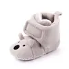 Zapatos de Algodón para Bebé con Dibujo de Oso Cálido Botas de Algodón Zapatos para Bebé Suela Suave Antideslizantes Zapatos para Niños Pequeños Zapatos Cálidos 2327