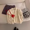 Suéter cárdigan con cremallera y solapa relajado y perezoso para mujer, Otoño e Invierno, Petite, Retro, Chaqueta Casual