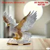 Águila de Alas Extendidas de Nuevo Producto Transfronterizo Decoración de Avión de Acrílico 2D con Soporte Decoraciones para Escritorio de Oficina en Casa Entrada