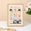 Em Estoque Moldura de Foto Europeia e Americana DIY Simples de Madeira Maciça Decoração de Moldura de Foto Atacado Moldura de Foto para Montagem Fabricante de Moldura de Foto de Parede A48 polegadas