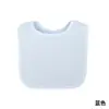 Babero de gasa de algodón puro en forma de U para bebé, babero de tejido crepé 100% algodón grado A, babero anti-escupitajo para recién nacidos