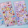 Yt Dibujos Animados Infantiles Animal Panda Estilo Fresco Decoración Diario de Recompensas Cristal Fantasía Vintage Relieve 3D Pegatinas