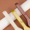 Pincel de Maquiagem em Formato de Língua em Estoque, Pincel Ultra-Fino e Alargado para Base BB, Cabeça Plana, Cerdas Macias, Não Marca, Leve, Pincel para Corretivo que Não Absorve Pó