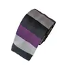 Gravata Tricô Casual Listrada Masculina Atacado, Gravata de Pescoço Estreita Slim Fashion, Gravata Tricô Plano Slim Masculina