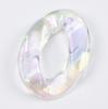 Cadena de acrílico transparente de plástico AB mágico colorido con diseño de sirena Ji, hebilla de 31 x 39 mm, accesorios para bolsos de joyería DIY