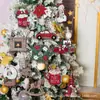 Nuevos Productos Transfronterizos Árbol de Navidad Adornos Colgantes de Madera Decoraciones Estilo Clásico de Granja Colgante Navideño
