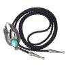 Collar con Colgante de Águila Corbata Bolo Turquesa Retro Accesorios Modernos para Hombre Collar Camiseta Corbata Bolo Estilo Americano