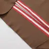 Ropa de Mujer al por Mayor Transfronteriza Otoño e Invierno 2025 Nuevo Estilo Europeo y Americano Camisetas Sueltas Casuales Rayadas Sudaderas de Cuello Redondo