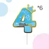 Números Calientes de Venta Transfronteriza 0-9 Adornos para Pastel de Cumpleaños para la Fiesta de Cumpleaños de Niños Decoración de Mesa de Postres