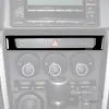 Adecuado para 17-19 Subaru BRZ Toyota 86 marco del interruptor de luz de advertencia negro piano negro brillante modificación del interior del coche