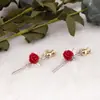 Corsage de alta qualidade rosa vintage desgastado elegante pino de alta qualidade socialite moderno elegante flor de gola broche anti-exposição