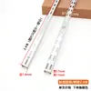 Soportes de Estante para Columnas Cuadradas de Doble Fila Ensanchados, Soportes de Columna en Forma de A Blanco y Negro, Columnas de Escalera, Estantes en T para Paredes de Tiendas de Ropa