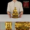 Un Conjunto de Estatuas de Buda de Cobre: Buda Shakyamuni de Cobre, Buda de la Medicina, Buda Amitabha, Adornos Grandes para la Adoración en el Hogar