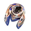 Bufanda Impresa Estilo Palacio de Seda Artificial, Chal de Alta Gama, Bufanda para Cuello con Protección Solar, Bufanda de Cuello Profesional, Pañuelo para la Cabeza, Bufanda