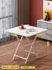 Mesa Plegable Alquiler Habitación Mesa de Comedor Sencilla Mesa Cuadrada Doméstica Sencilla 2 Personas 4 Personas Puesto Mesa de Comedor Portátil