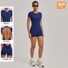 Mono de una pieza con efecto push-up transfronterizo y escote profundo en la espalda, body ajustado para deportes, fitness y running 12142