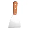 Espátula Teppanyaki de Aço Inoxidável, Espátula de Cozinha, Espátula para Bife e Hambúrguer, Espátula para Panqueca de Mão, Espátula de Panqueca
