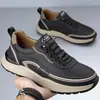 Zapatos de Hombre Primavera Nuevo Estilo Sin Cordones Suela Gruesa para Exteriores Zapatos de Cuero para Hombre Combinan con Todo Ligeros Amortiguadores Suela Blanda Zapatos Deportivos Casuales