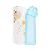 Botella de Agua Divertida, Taza Espacial Sabor Fruta, Bebida Cero Azúcar, Cero Calorías, Vaso de Agua con Tapa de Pop-Up, Gadget para Beber de Tritan