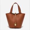 2025 Cesta de Comida Bolso de Mujer Nuevo Bolso de Mano Bolso Cubo Simple Bolso de Mujer Moda Versátil Bolso Transfronterizo para Mujer