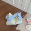 Bolsa de Tecido de Grande Capacidade para Mulheres, Novo Design de Nicho Verão 2026 Bolsa de Ombro ou Axila, Bolsa Dumpling para Commuter de Comércio Exterior