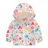 Chaqueta para niños y niñas, primavera y otoño, gorro fino, camisa con cremallera de moda bonita para bebés, abrigo para niños