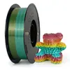 Consumibles para impresión 3D PLA seda líneas de color mezclado bicolor/tricolor FDM seda multicolor degradado 1kg 1.75mm