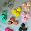 Mini Esponja de Dedo com Pó Dupla Face Sem Látex Almofada de Ar para Dedo Esponja de Pó para Sombra Highlighter Corretivo Úmida e Seca Pequena Esponja de Pó