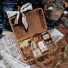 Recuerdos para Damas de Honor, Cestas de Mimbre para Bodas, Cajas de Regalo Prácticas de Alta Gama para el Grupo de Hermanas