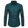 Amazon Aliexpress Nueva Camisa de Manga Larga Floral Ajustada para Hombre Moda Europea y Americana Casual de Negocios Camisa Venta al por Mayor