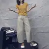 26206 Nuevo Daimei Yiyuan 2026 Verano Nueva Moda Camiseta Versátil de Manga Corta Pantalones Rectos Casuales Adelgazantes para Mujer