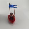 Compatível com Acessórios de Blocos de Montar de Partículas Grandes, Navio Pirata, Veleiro, Barco Pequeno, Brinquedo de Casa de Brincar Rotativa