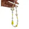 Cordão para celular, corrente para celular, alça de celular, pulseira de pulso, acessório de alça curta para celular, chaveiro, corrente DIY, material com contas