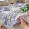 Colcha de Verano Auténtica de Encaje Suave como una Nube Grado Materno e Infantil, Relleno de Algodón Puro para Clima Cálido, Colcha Delgada Lavable a Máquina, Regalo