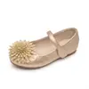 Zapatos Mary Jane Florales Multicolor para Niñas para Actuaciones de Vestir y Uso Diario, Zapatos Planos para Niñas con Flor 3D de Diamantes Brillantes